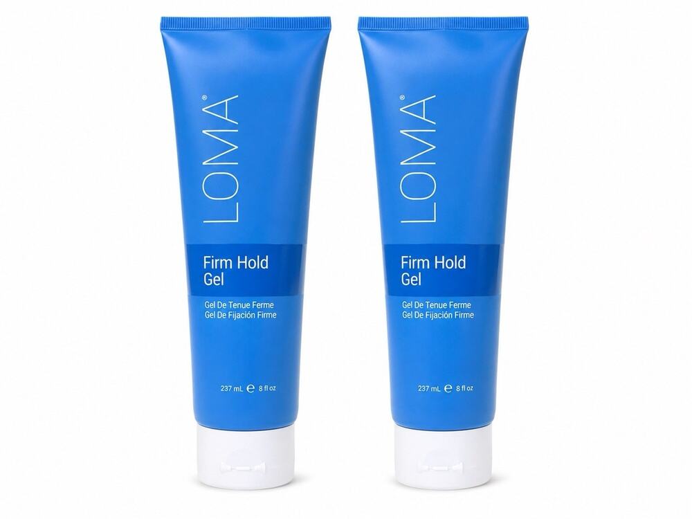 2x LOMA Firm Hold Gel Hair Styling Strong Hold 8 fl oz 237mL Each